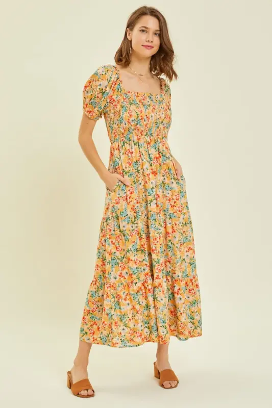 Kara Tiered Midi Dress online