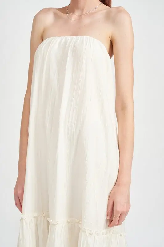 Strapless Tiered Maxi Dress online
