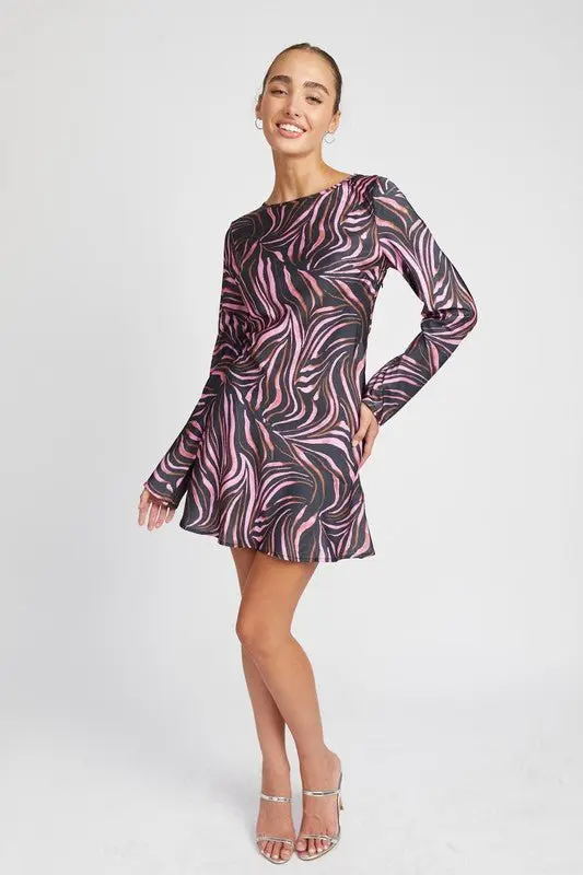 Zebra Print Mini Dress online