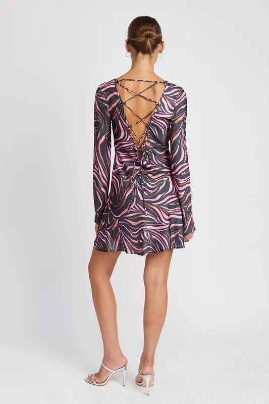 Zebra Print Mini Dress online